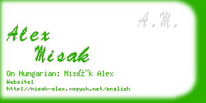 alex misak business card